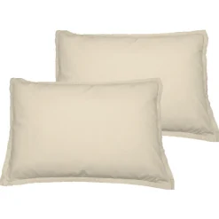 Lot de 2 taies d'oreiller en coton Ficelle 50x70 cm STUDIO