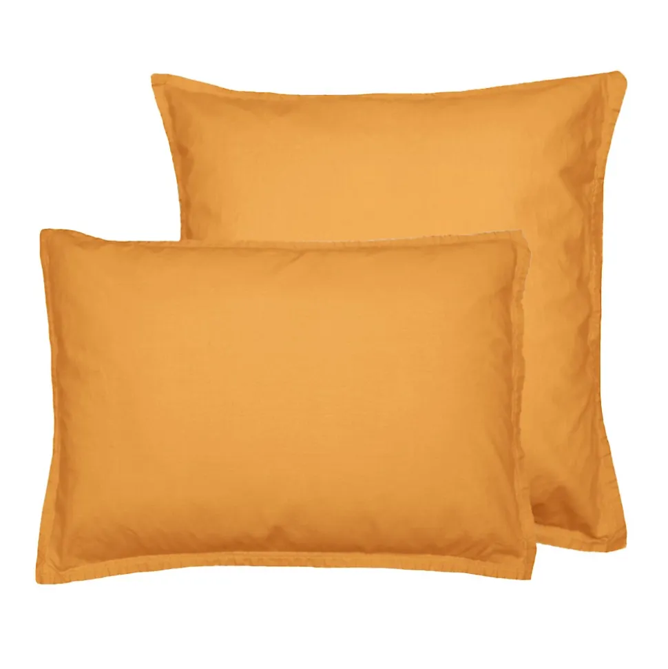 Lot de 2 taies d'oreiller en coton Caramel 65x65 cm STUDIO