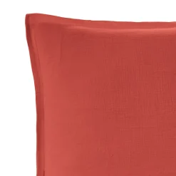 Lot de 2 taies d'oreiller en gaze de coton Terracota 65x65 cm LOFT