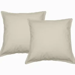Lot de 2 taies d'oreiller en flanelle de coton Ficelle 65x65 cm KLAPPEN