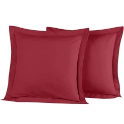 Lot de 2 taies d'oreiller en percale de coton Cardinal 65x65 cm SOFT PERCALE