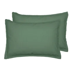Lot de 2 taies d'oreiller en coton Lichen 50x70 cm STUDIO