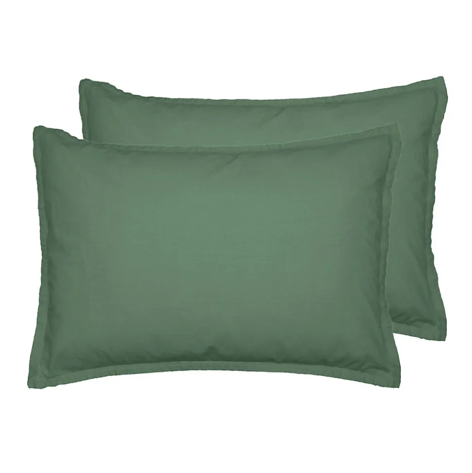 Lot de 2 taies d'oreiller en coton Lichen 50x70 cm STUDIO