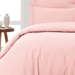 Lot de 2 taies d'oreiller en percale de coton Poudre 65x65 cm SOFT PERCALE