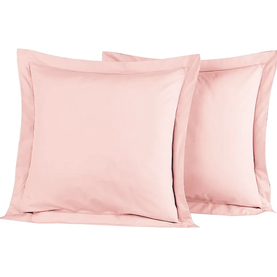 Lot de 2 taies d'oreiller en percale de coton Poudre 65x65 cm SOFT PERCALE