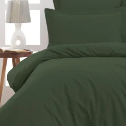 Lot de 2 taies d'oreiller en percale de coton Eucalyptus 50x70 cm SOFT PERCALE