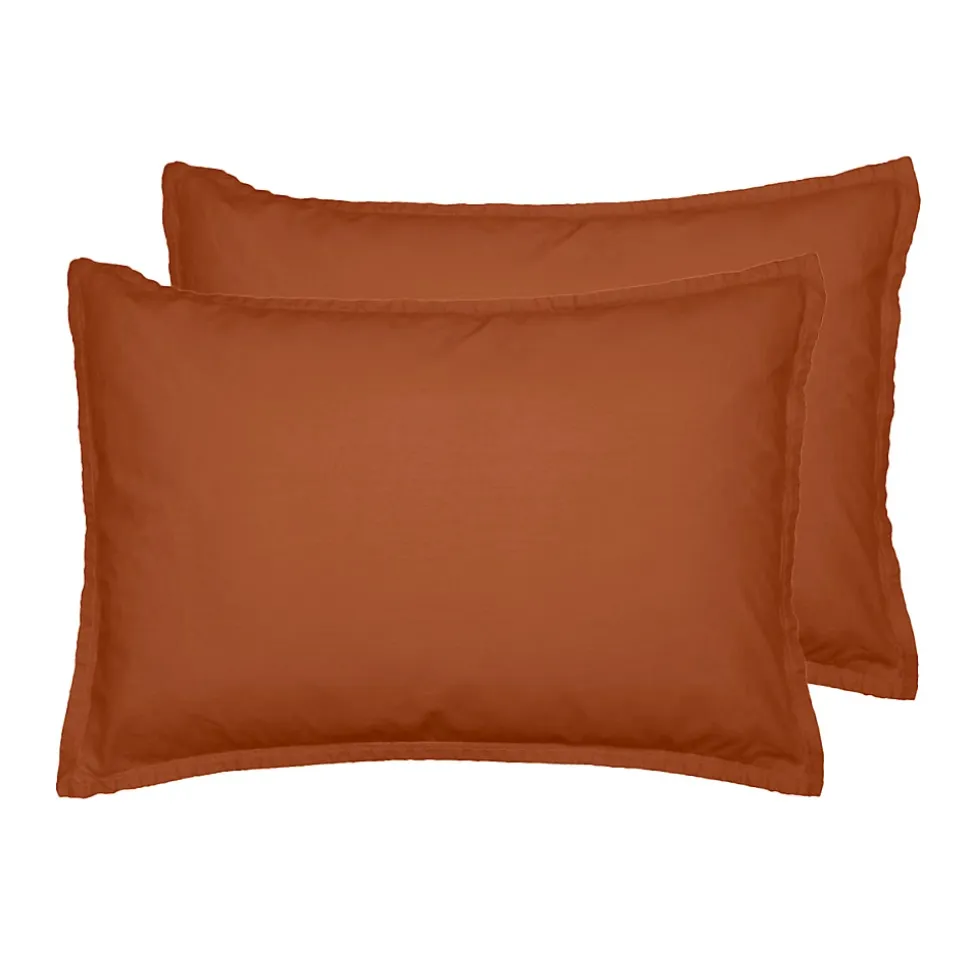 Lot de 2 taies d'oreiller en flanelle de coton Auburn 50x70 cm KLAPPEN