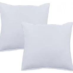 Lot de 2 taies d'oreiller Palace pur coton teint lavé 63 fils/cm² Vent du sud - Palace Neige - Lot de 2 taies d'oreiller 65 x 65 c