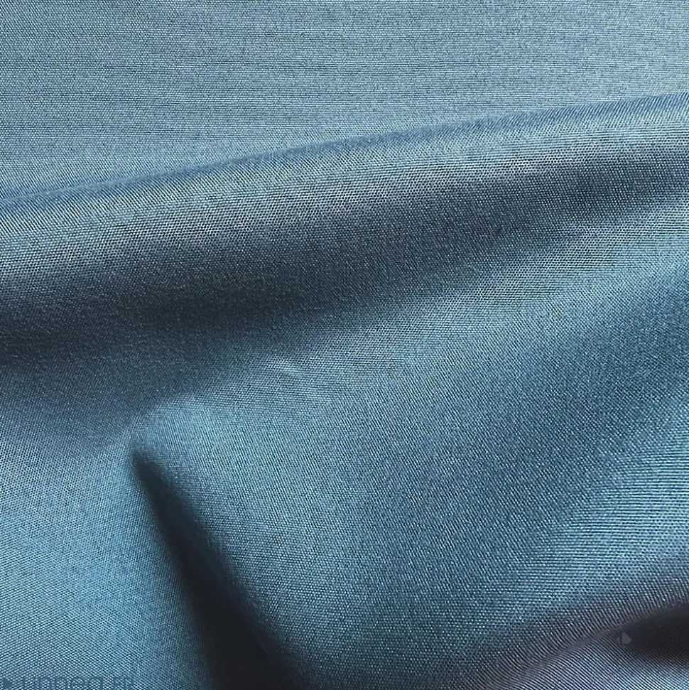 Lot de 2 taies d'oreiller 50x70 cm polyester microfibre LAGO bleu jean