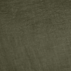 Lot de 2 taies d'oreillers 60 x 60 cm en lin lavé vert - LUISA