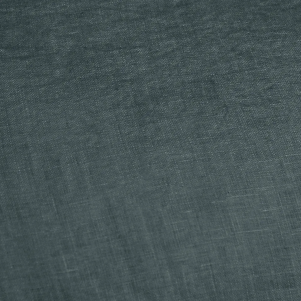 Lot de 2 taies d'oreillers 60 x 60 cm en lin lavé bleu - LUISA