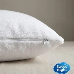 Lot Protège-Matelas 140x190 + 2 Protège-Oreillers 65x65 - Bouclette Éponge Coton Absorbante