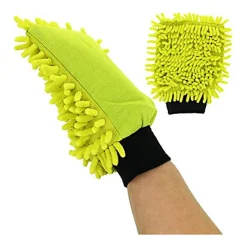 Lot spécial de 4 gants Chenille Microfibre multicolores