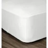 LOVELY HOME Drap Housse 100% coton 90x190x25 cm blanc