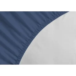 LOVELY HOME Drap housse - 90 x 190 + 25 cm - 100% coton - Bleu