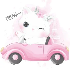 LUK lit enfant avec tiroir et barreau 140x70 Cat