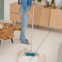 Manche à balais en métal GoodHome gris clair L.117cm