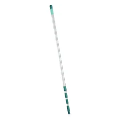 Manche Télescopique 145 a 400 cm 41523 Leifheit, manche a balais réglable et extensible, Click-system , pour nettoyage sols, v
