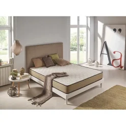 Matelas - ECCOX - Luxury Bamboo Confort - 140x190 cm - Hauteur 21 cm - Anti-bactérien