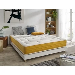 Matelas - Elite Gold - 120x200 cm - Mousse à Mémoire - Visco Gel - Anti-acarien - 25 cm d'épaisseur