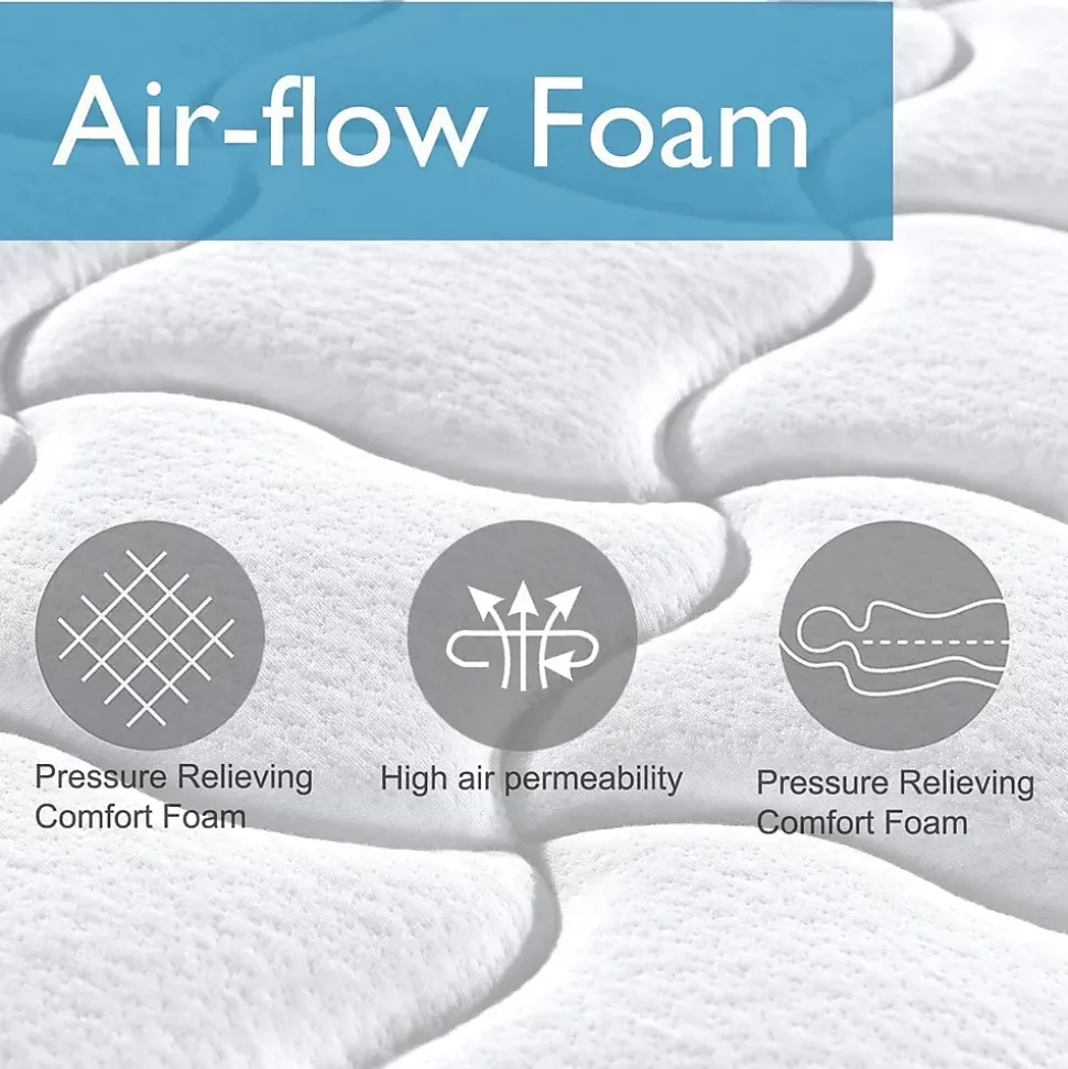 Matelas à ressorts 140 x 200 cm, 20 cm d'épaisseur, 7 zones ergonomiques