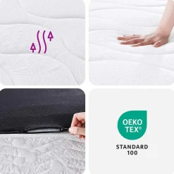 Matelas à ressorts Bonnell pour enfants moyen 80x160 cm vidaXL