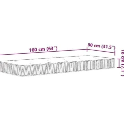 Matelas à ressorts Bonnell pour enfants moyen 80x160 cm vidaXL