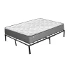 Matelas à ressorts de 20 cm d'épaisseur + cadre de lit en métal de 160x200 cm