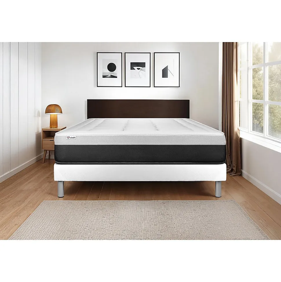 Matelas Ressorts ensachés et mémoire de forme - Confort : Ferme