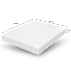 Matelas à ressorts ensachés Ortho Medic 160x200cm, H3, certifié Oeko-Tex, ergonomique 7 zones, hauteur 20cm, fabriqué en CHINE