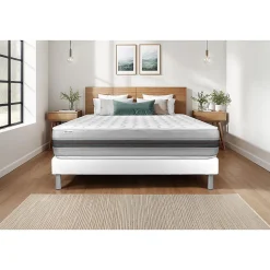 Matelas Ressorts ensachés et mémoire de forme - Confort : Equilibré