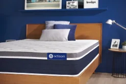 Matelas Ressorts ensachés et mémoire de forme - Confort : Mi-ferme