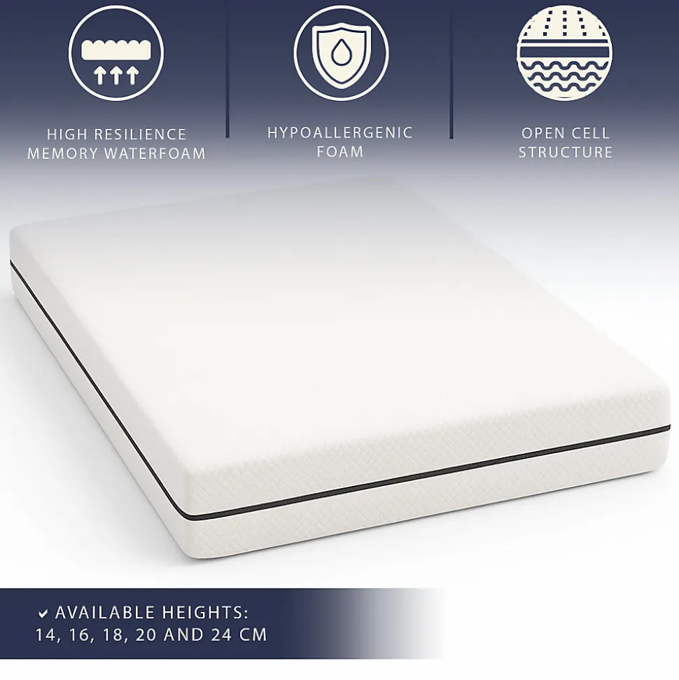 Matelas 140 X 200 Hauteur 14 cm Orthopédique Hypoallergénique Fabriqué en Italie