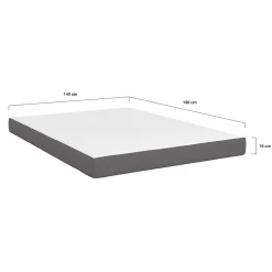 Matelas 140 x 190 cm à mémoire de forme STELLA épaisseur 16 cm