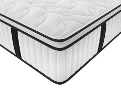 Matelas 180 x 200 cm anti-feu ressorts ensachés et surmatelas intégré ép.28cm - DELICE de YSMÉE HÔTEL