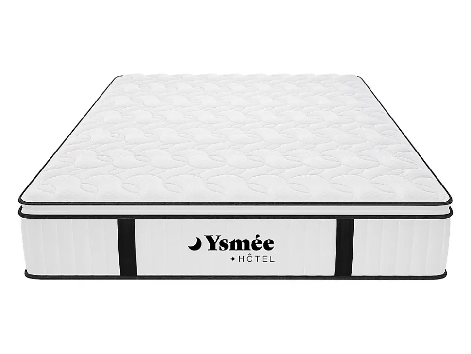 Matelas 180 x 200 cm anti-feu ressorts ensachés et surmatelas intégré ép.28cm - DELICE de YSMÉE HÔTEL