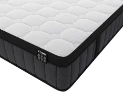 Matelas 160 x 200 cm hybride ressorts ensachés 7 zones et gel à mémoire de forme ép.25cm - TOLCA de YSMÉE