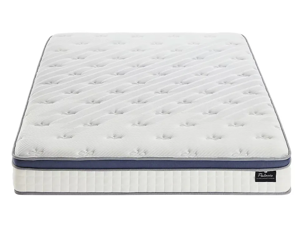 Matelas 180 x 200 cm hybride ressorts ensachés 7 zones et mémoire de forme ép.25cm - MALAO de PALACIO