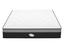 Matelas 160 x 200 cm hybride ressorts ensachés 7 zones et mémoire de forme ép.25cm - AMARANTE de NATUREA