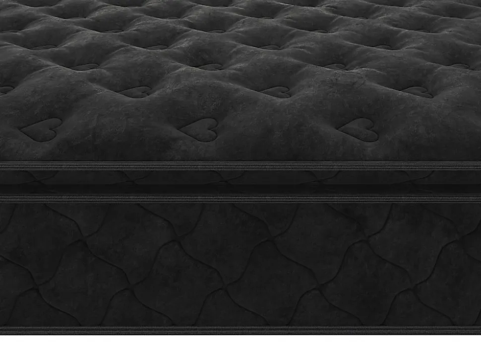 Matelas 140 x 190 cm ressorts ensachés surmatelas intégré ép.28cm - BLACK DREAM de YSMÉE