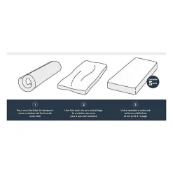 Matelas 90 x 200 DEKO DREAM - Epaisseur 16 cm - Mousse - Confort ferme - KIVA