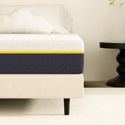 Matelas adulte de 17 cm, 90 x 200 cm (mousse à mémoire de forme + fibre de charbon de bambou)