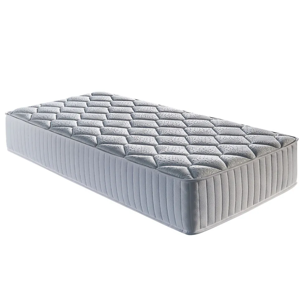 Matelas benjamin a Ressorts + 3,5 cm Memoire de Forme 70 Kg/m3 - 80x190 Hauteur +/- 30,5 cm - Accueil Moelleux - Soutien Ferme -