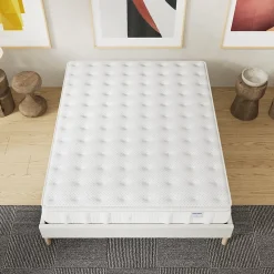 Matelas Celestia - Épaisseur 30 cm - Ressorts ensachés & Mousse Charbon Actif - Indépendance de couchage - (160 x 200 cm)