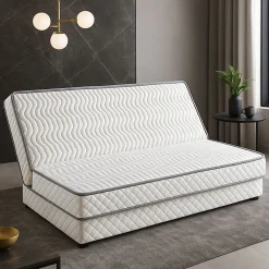 Matelas clic clac 130x190 - hauteur 15 cm - soutien ferme - confort optimal - usage quotidien - techno15