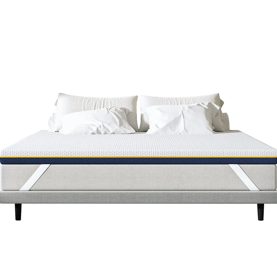 Matelas de 7,5 cm d'épaisseur, 160 x 200 cm, mousse à mémoire de forme, ergonomique, lavable