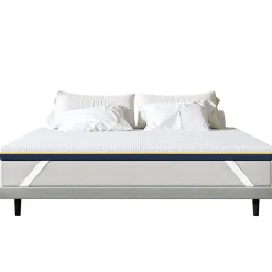 Matelas de 7,5 cm d'épaisseur, 140 x 190 cm, mousse à mémoire de forme, ergonomique, lavable
