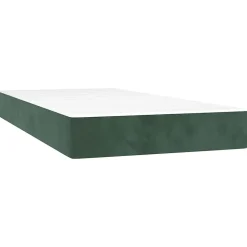 Matelas de lit à ressorts ensachés fermeté moyenne 80x220x20 cm velours vidaXL