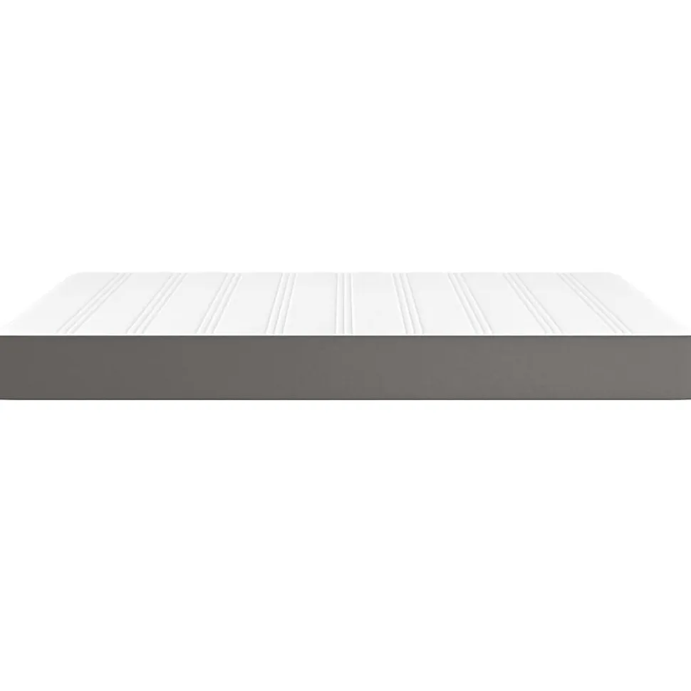 Matelas de lit à ressorts ensachés fermeté moyenne Gris 140x190x20cm Similicuir vidaXL