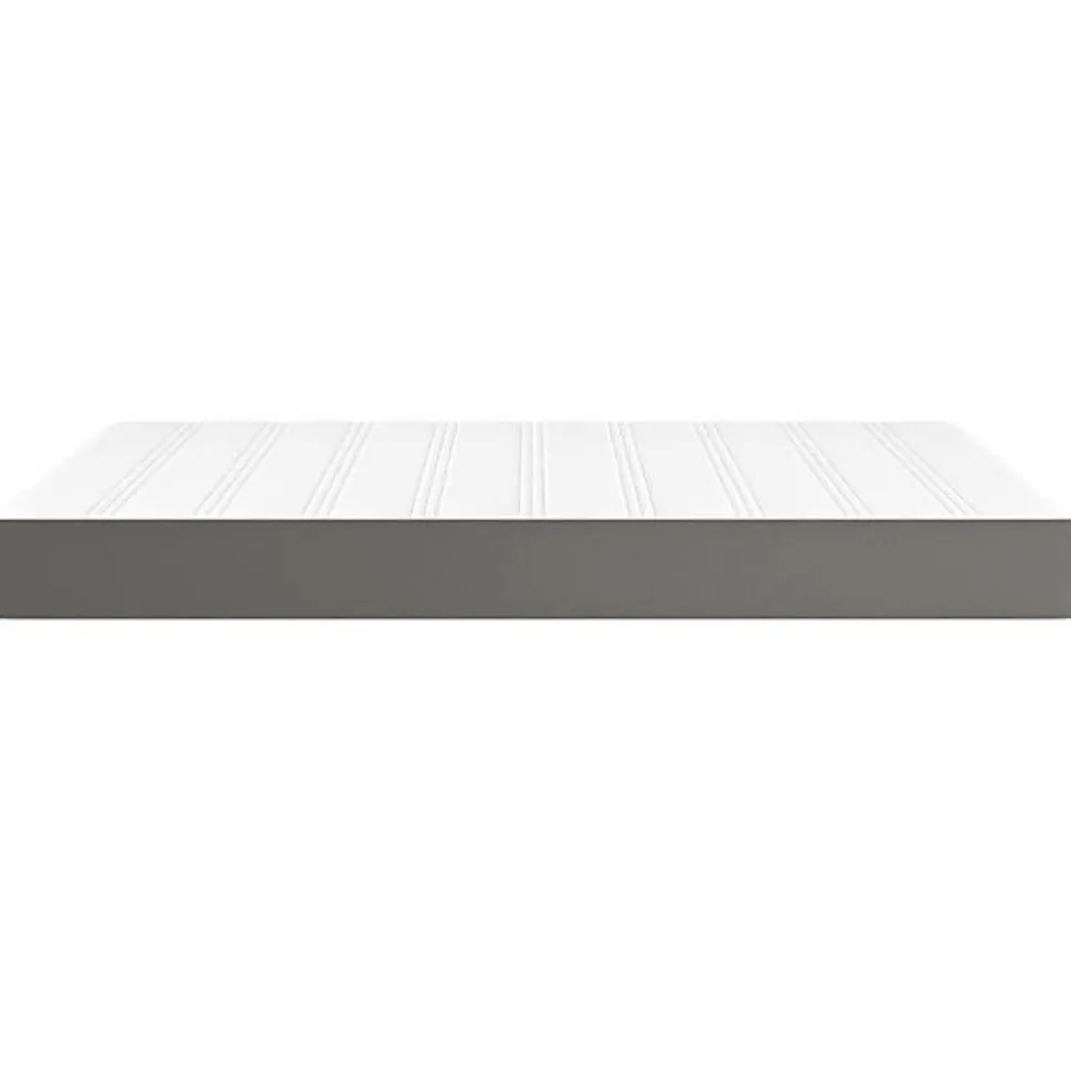 Matelas de lit à ressorts ensachés fermeté moyenne Gris 140x190x20cm Similicuir vidaXL
